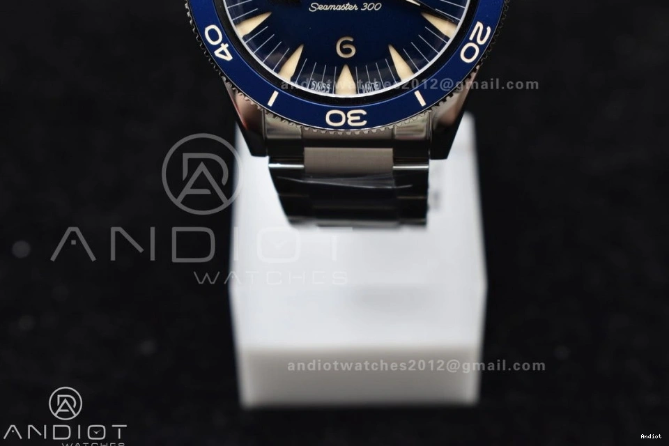 VSF Edition Bracelet A8912 1:1 On 300 SS Clone Seamaster Blue Best Heritage Super Dial 1226